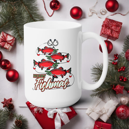 Merry Fishmas Mug -Personalize