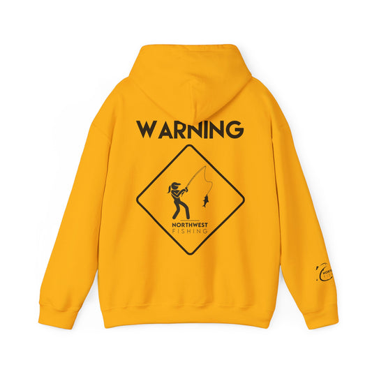 Warning! Lady Fishing Hoodie