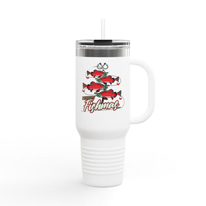 Merry Fishmas Travel Mug 40oz