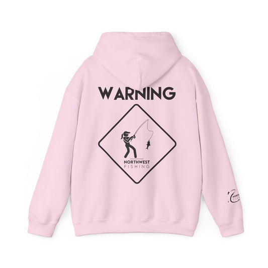 Warning! Lady Fishing Hoodie