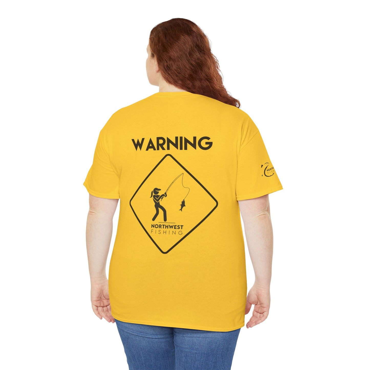 Warning! Lady Fishing T-Shirt