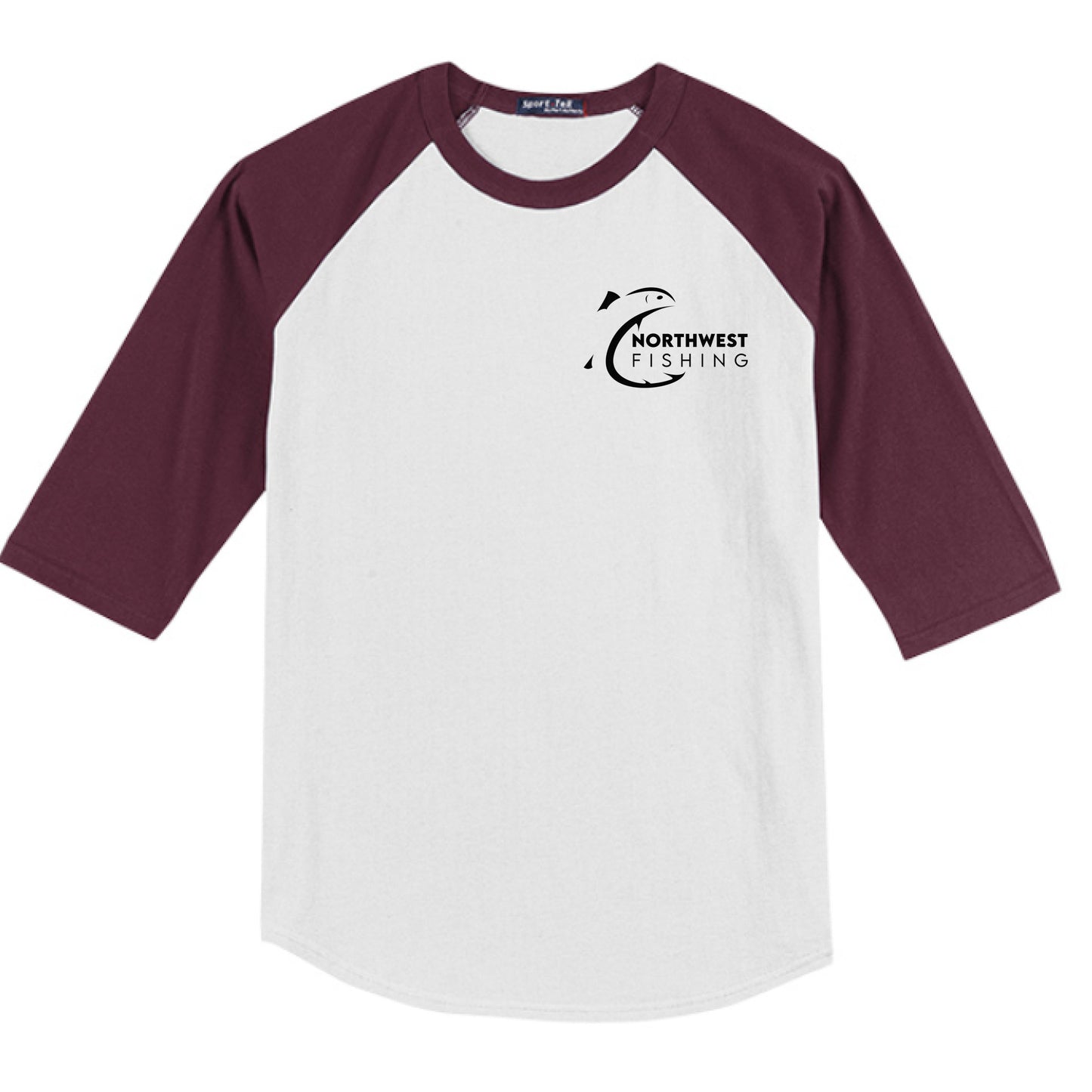 WHITE / MAROON - FRONT