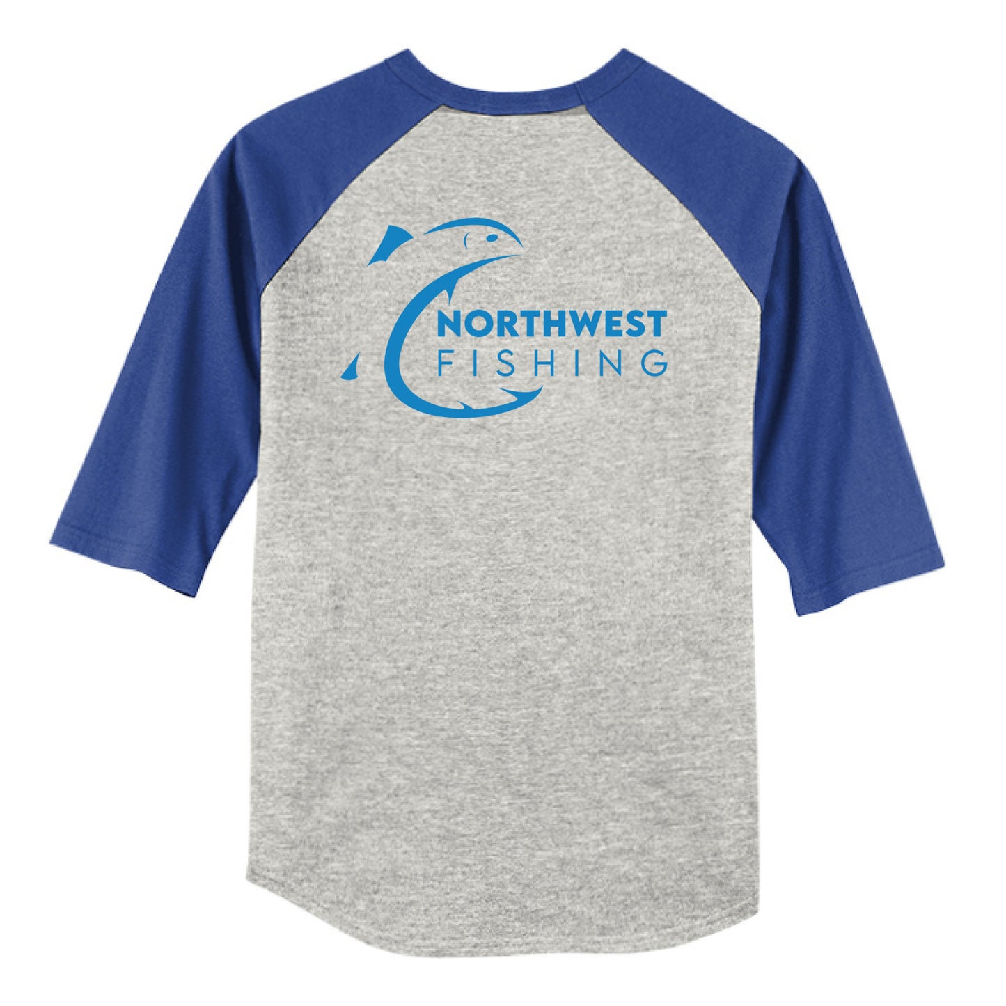 HEATHER GREY / ROYAL - BACK