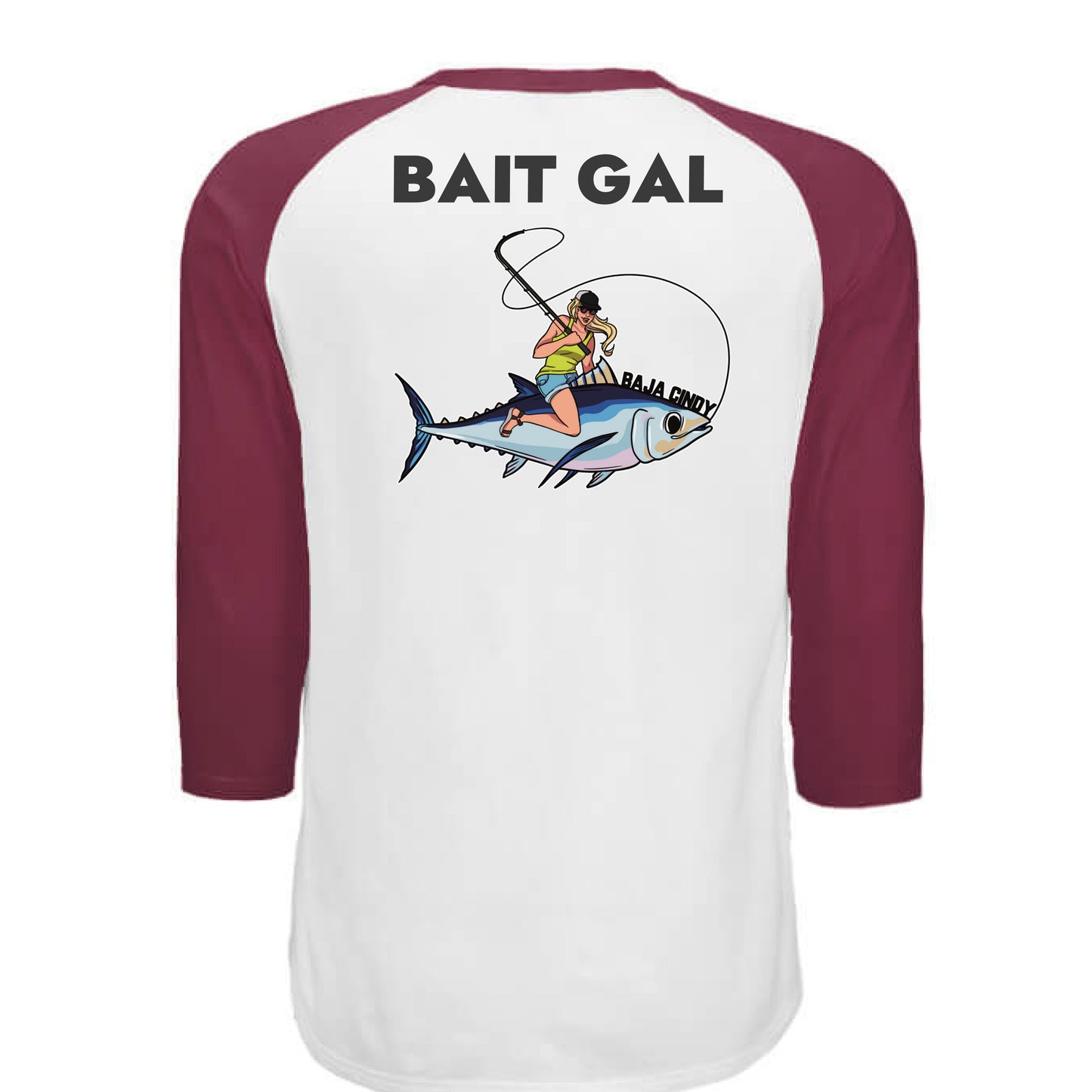 WHITE / MAROON - BACK