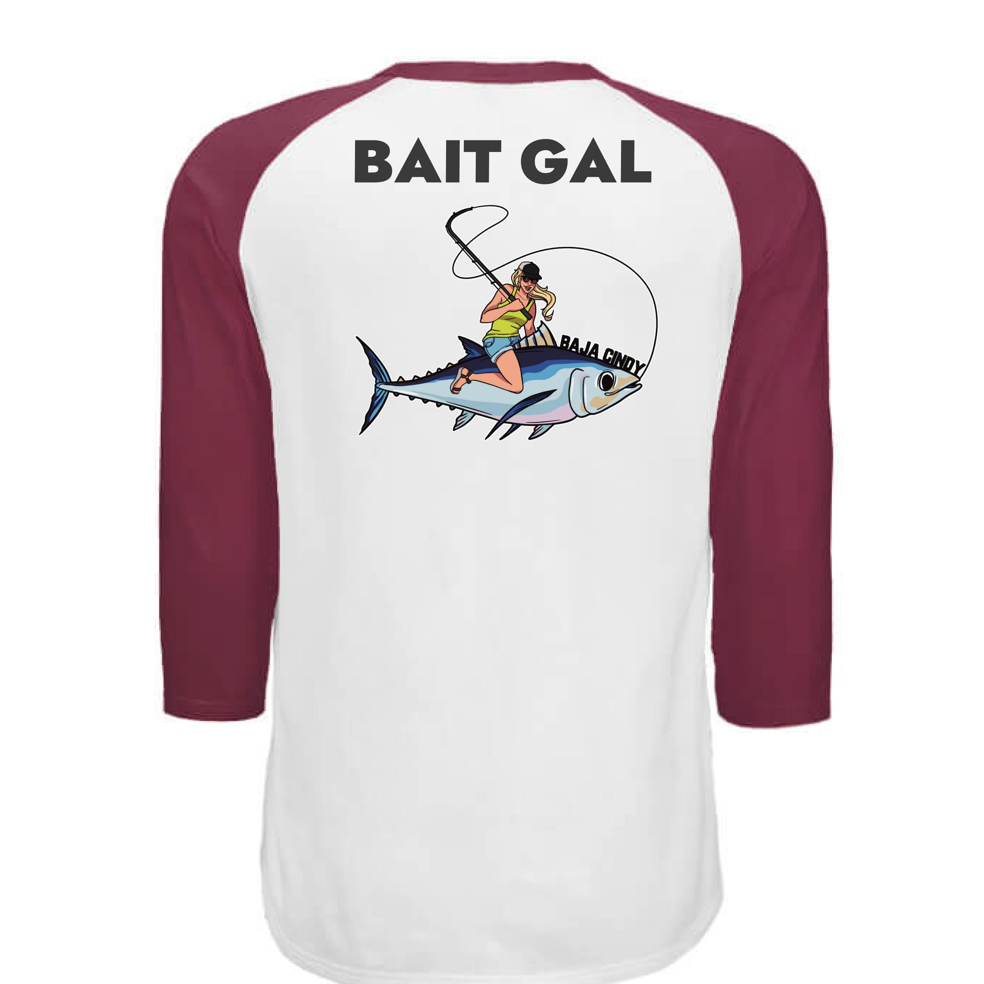 WHITE / MAROON - BACK